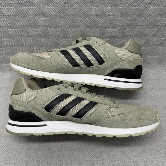 Adidas Running Shoes Mens Size 11 Gray‎ Black Suede Low Top Sneakers IG3532 main image 6